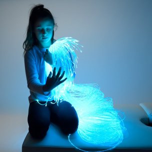 Fiber Optic Light Source with 100 Tails | Visual Stimulation | Sensory Room Equipment | PlayLearn