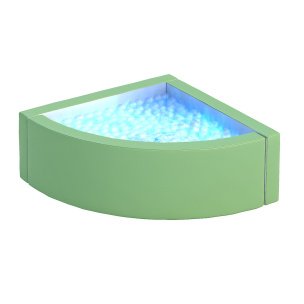 VEMA LED Vibro-Acoustic Corner Ball Pit - Green | Sensory Room Equipment | PlayLearn