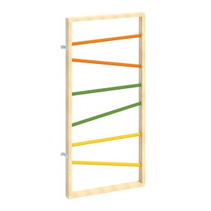 VEMA Slanted Bars Wall Ladder | Wooden Indoor Climbing Wall | Sensory Room Equipment | PlayLearn