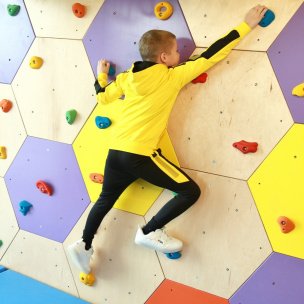 VEMA Honeycomb Rock Climbing Wall |Wooden Indoor Climbing Wall | Sensory Room Equipment | PlayLearn