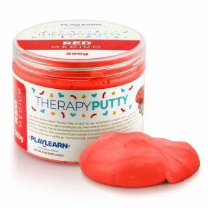 Therapy Putty - Bulk Size - Medium Red | Autism Support Toys | Sensory Therapy | Anxiety Relief Toys | Playlearn