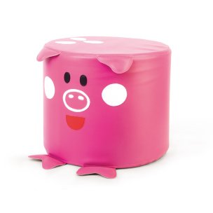 Soft Seating Pig Pouf - A charming and comfortable lounge pouf featuring a playful pig design, adding a whimsical touch to your space | Playlearn