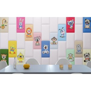 Wall Padding Decor with Cute Animals Design | Playlearn