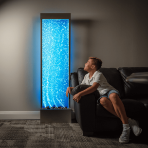 Sensory Led Bubble Wall With 8 Changing Colors 6ft Floor Standing | Bubble Wall | Playlearn USA