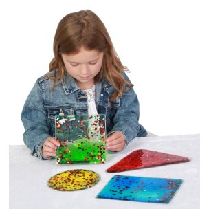 Glitter Gel Shapes - 4 Pack | Fidget and Toys | Sensory Toys for Children | Occupational Therapy | Playlearn USA