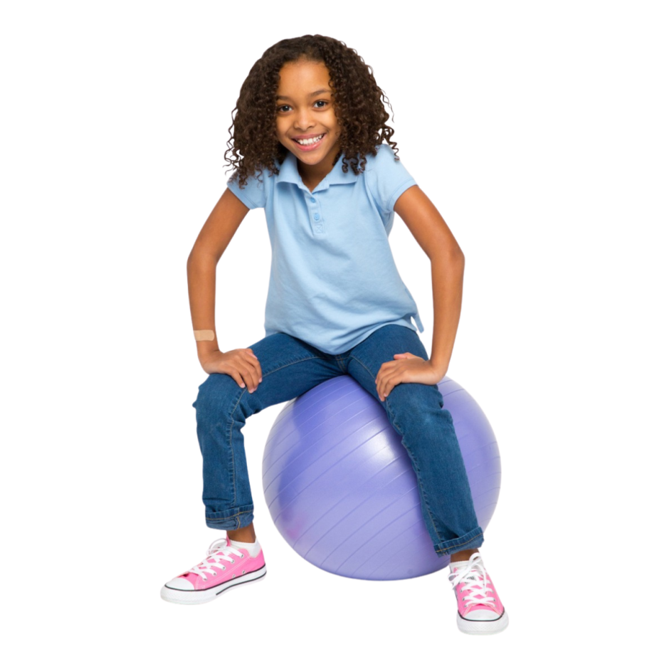 Sitting on balance ball deals