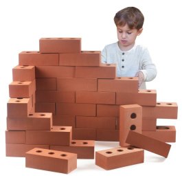 3 Foam Breeze Building Brick - Real Size Grey Construction Blocks for  Realistic Play - Sensory Toy Warehouse - Special Needs Developmental Toys